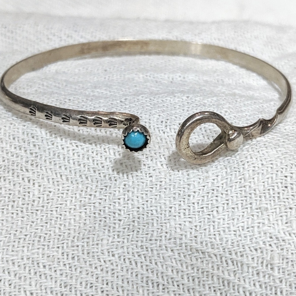 Vintage silver & turquoise bracelet